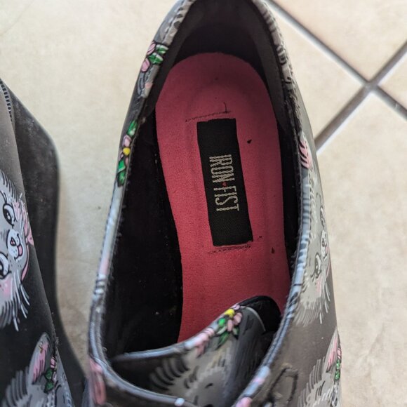 Iron Fist Womens Cat Lady Creepers Size 6 - Picture 3 of 11